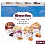 Delight Collection assorted ice cream tubs 4-pack case 380 ml