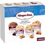 Delight Collection assorted ice cream tubs 4-pack case 380 ml