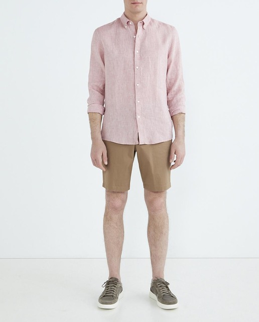 Imagen 0 de Pantalón corto de hombre de algodón lavado skinny