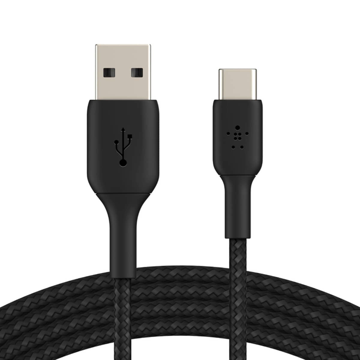 Cable trenzado Belkin BOOST CHARGE USB-A a USB-C negro de 2 metros Negro-2
