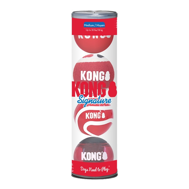 Imagen 0 de Juguete Kong para perros surtido pelotas Signature pack 4