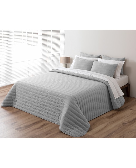 Imagen 0 de Colcha bouti modelo lino + funda de cojín