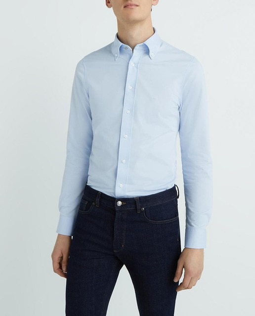Imagen 0 de Camisa de hombre regular lisa