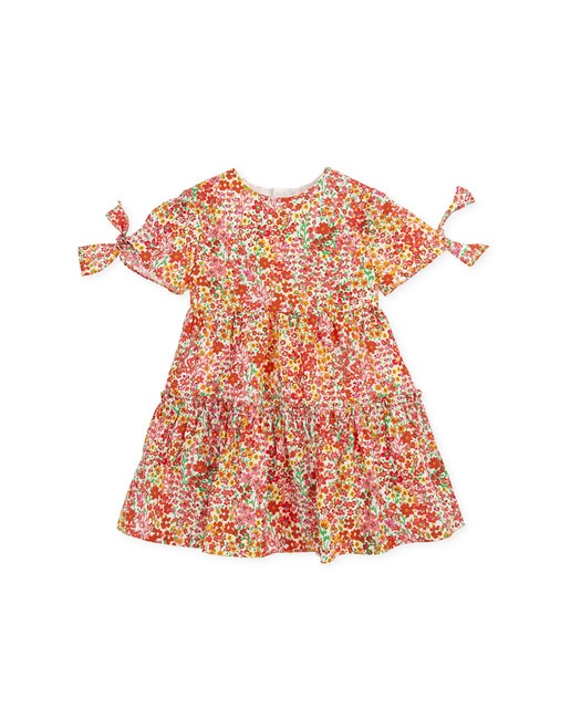 Imagen 0 de Vestido niña de manga corta estampado flores