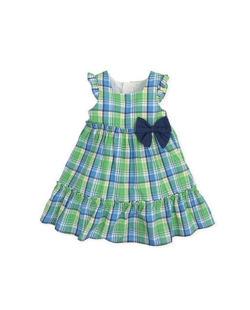 Imagen 0 de Vestido de bebé niña de manga corta con lazo decorativo