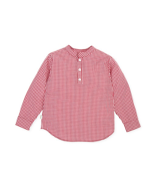 Imagen 0 de Camisa de bebé niño de vichy rojo