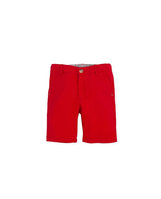 Imagen 0 de Bermuda de bebé niño con goma ajustable en cintura y abertura delantera