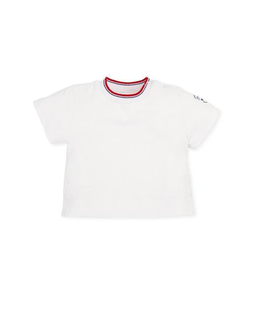 Imagen 0 de Camiseta de bebé niño de manga corta con cuello canalé