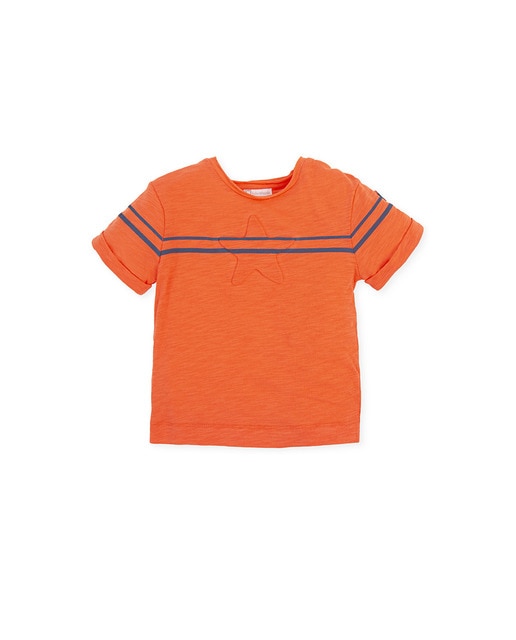 Imagen 0 de Camiseta de bebé niño de manga corta de algodón