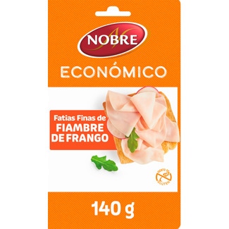 Fiambre de Frango Fatias Finas Económico embalagem 140 g - Nobre