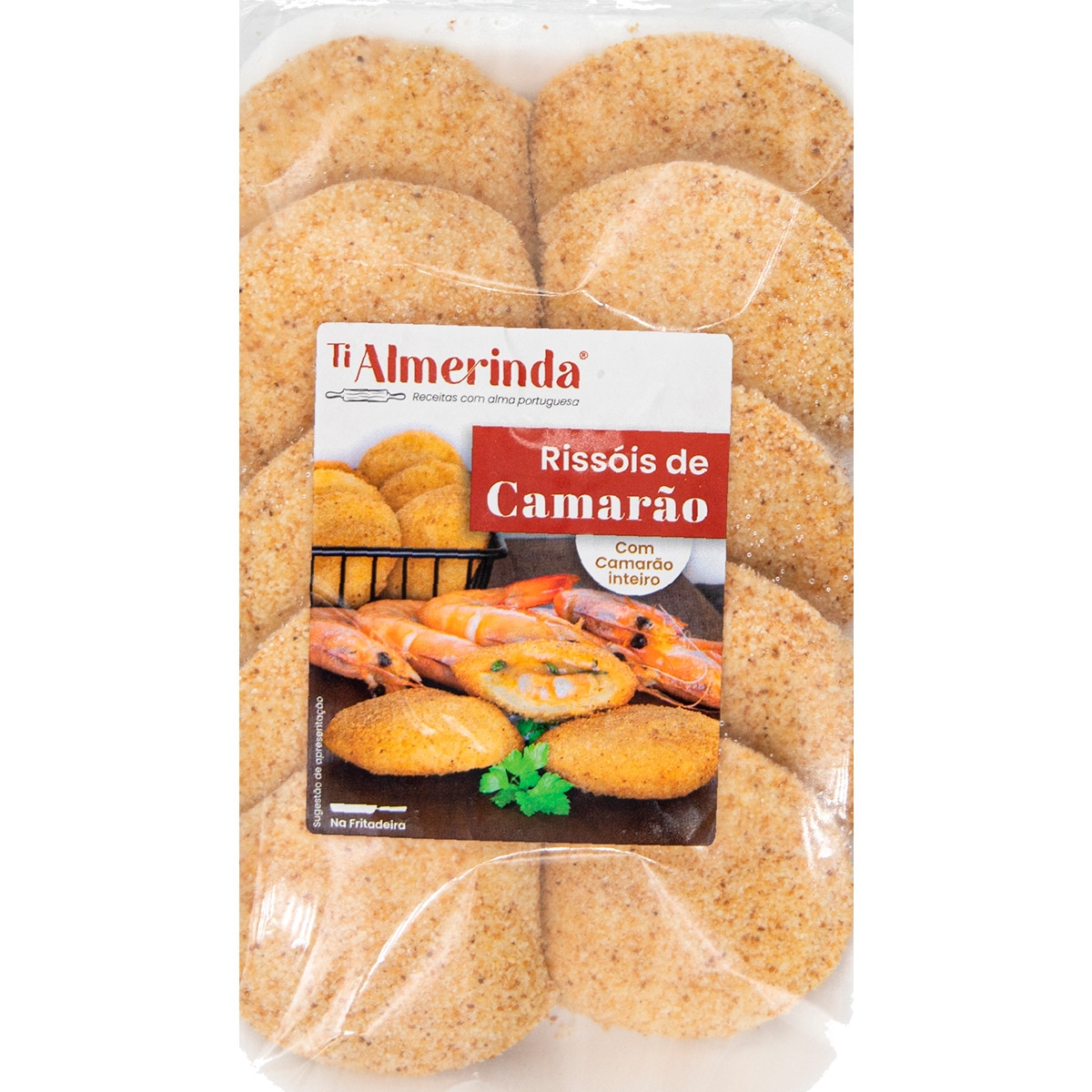 Rissóis de Camarão 10 Unidades embalagem 500 g