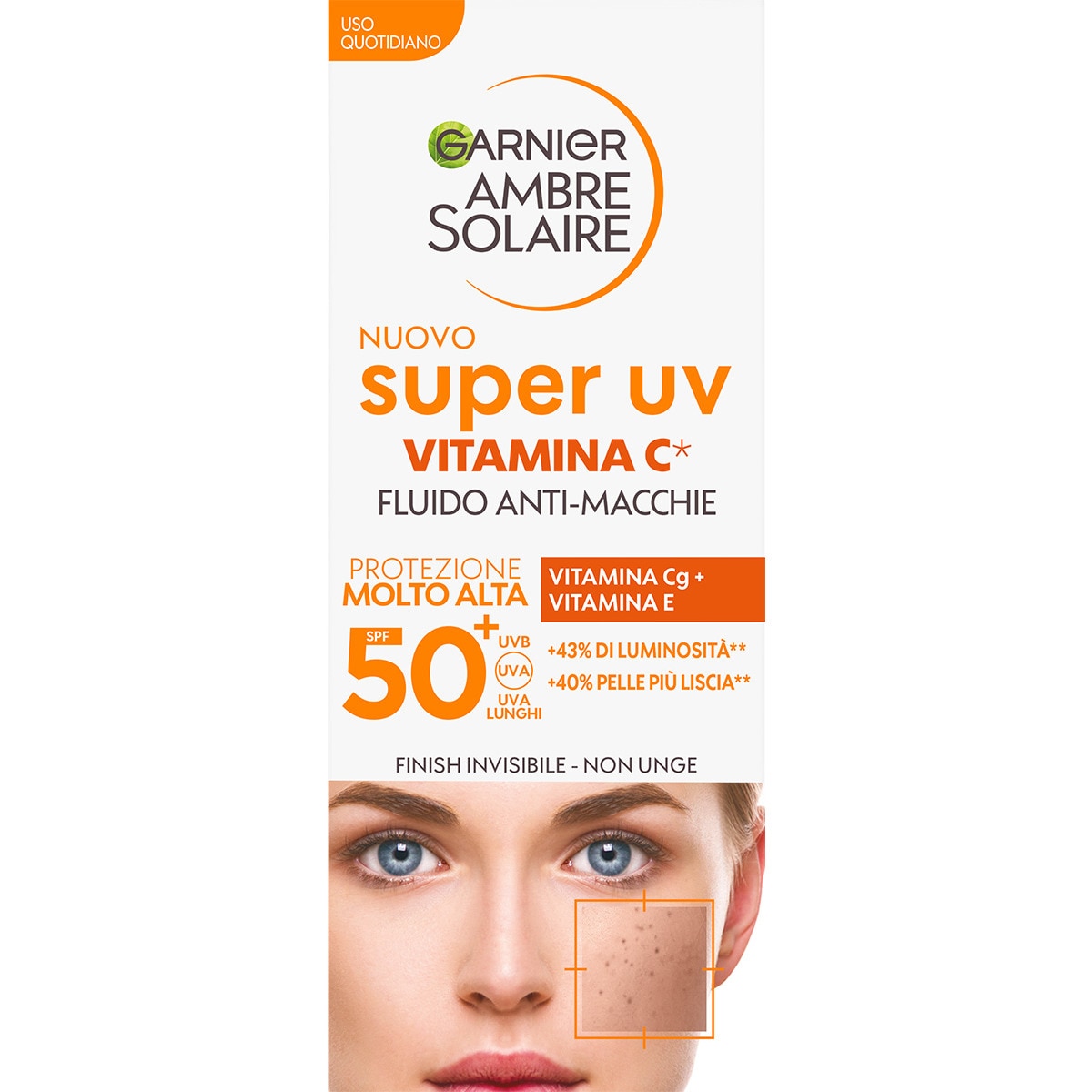 Fluido Anti Manchas Super UV 50+ Vitamina C embalagem 40 ml