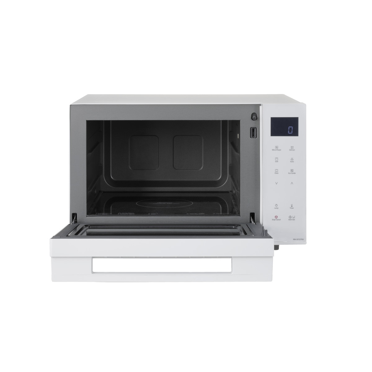 Microondas Panasonic 23 litros, con grill - NN-DF37PWEPG Blanco-3