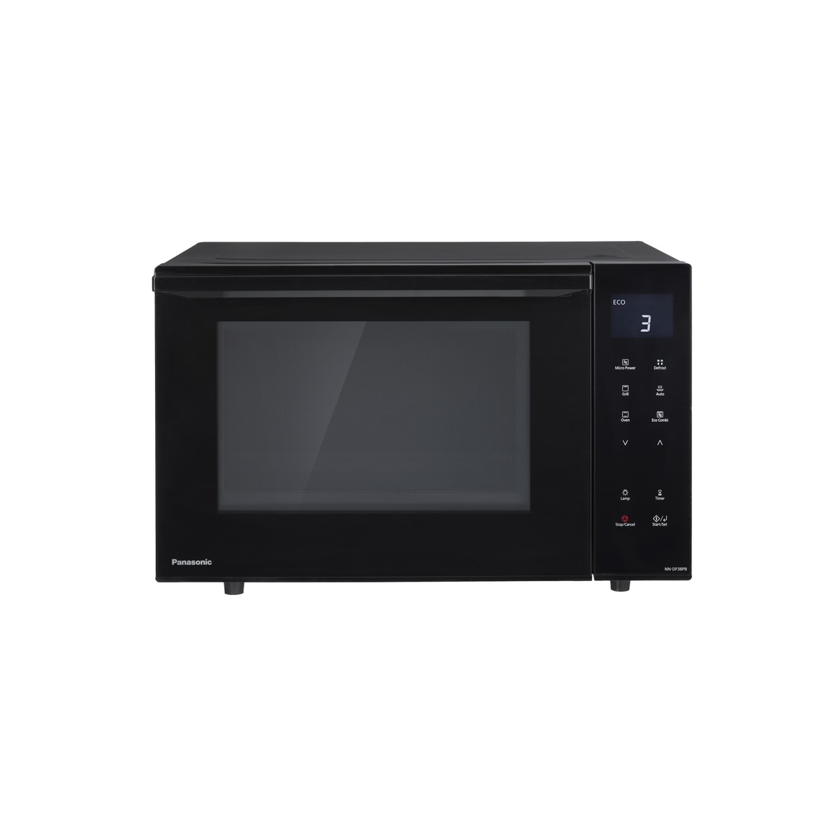 Microondas Panasonic 23 litros, con grill - NN-DF38PBEPG Negro-3