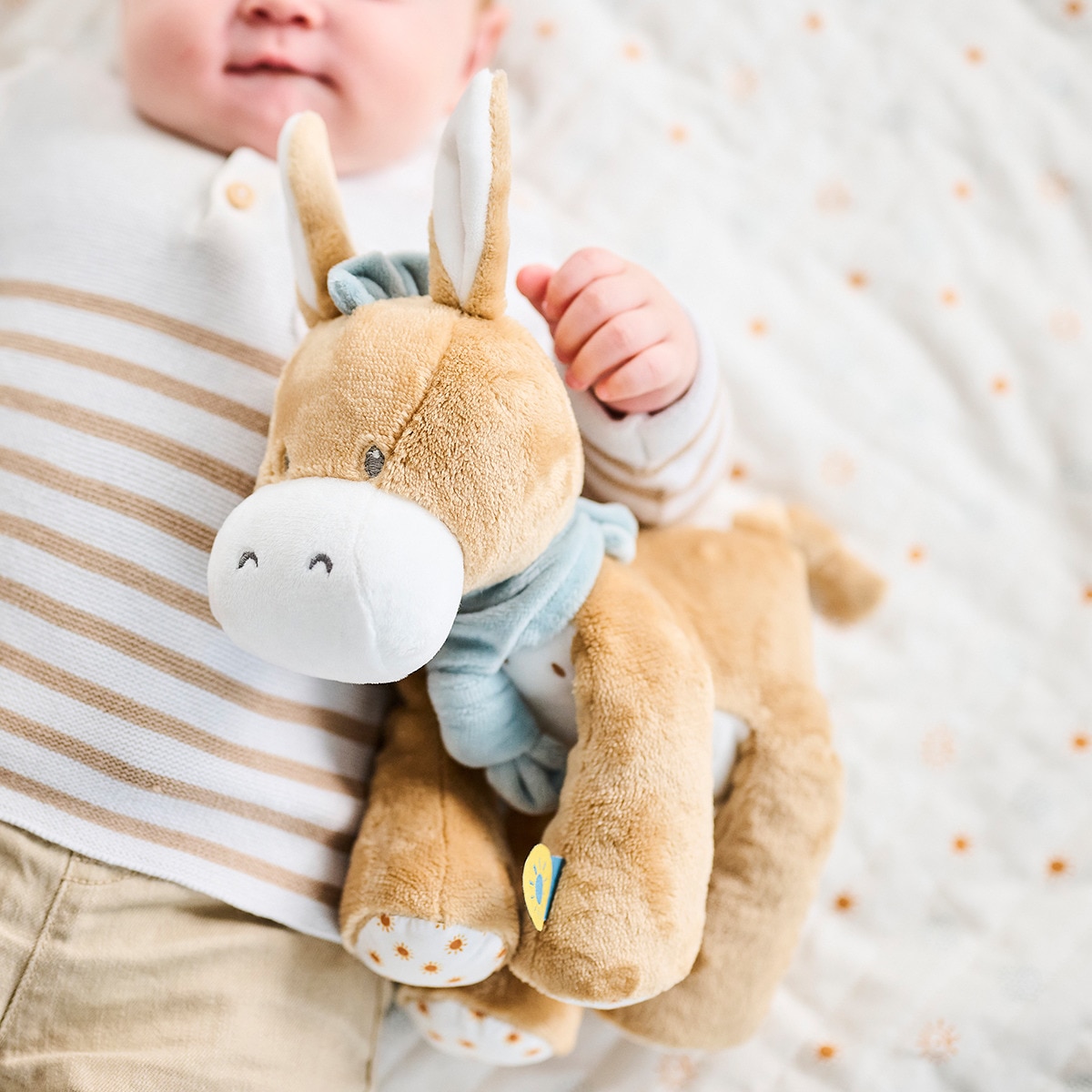 Peluche Burrinho Coleção Felix&Leo Castanho-5