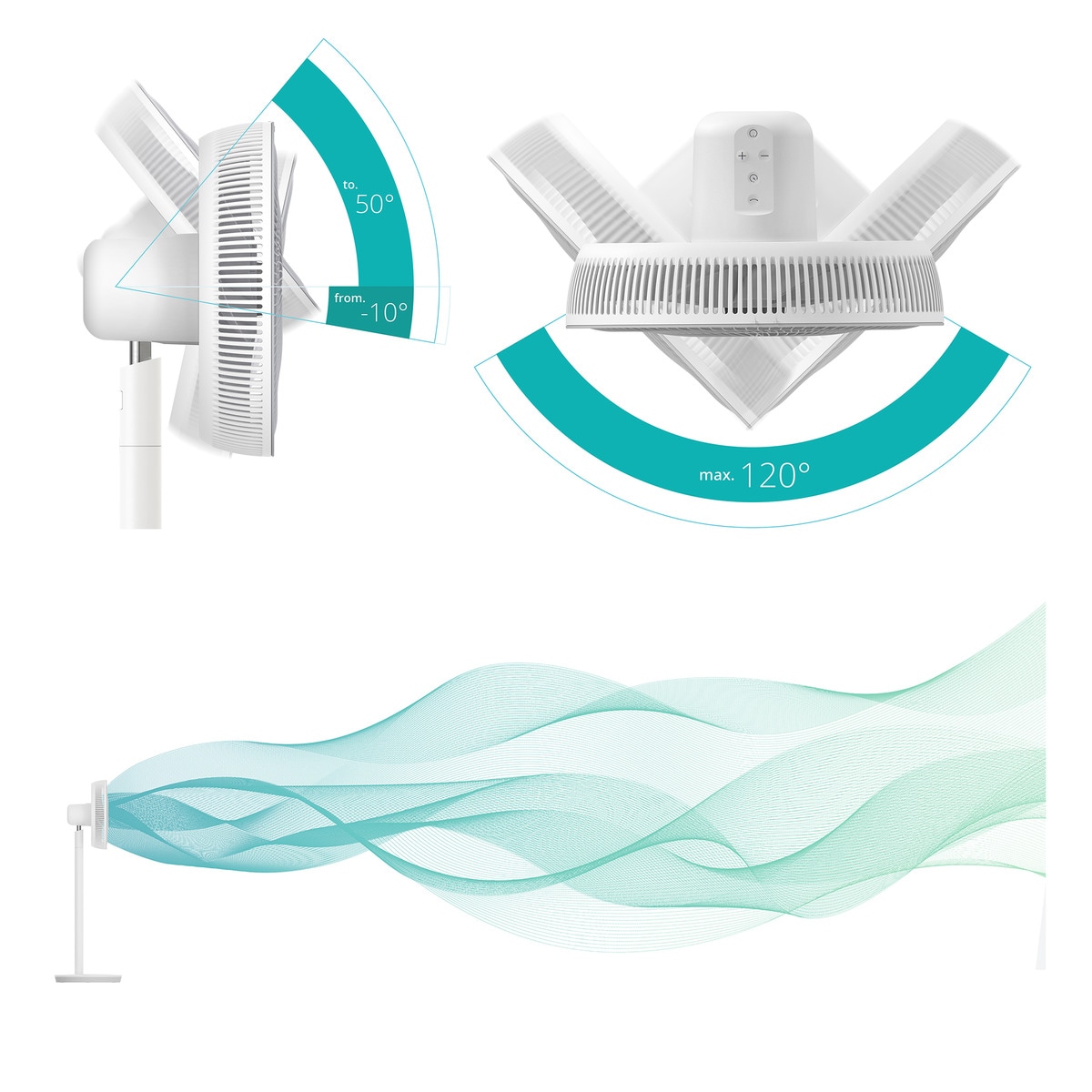 Ventilador de pie Duux Essence con 7 velocidades Blanco-11