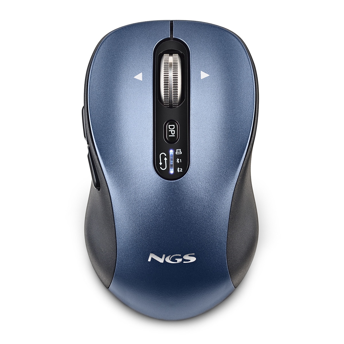 Ratón inalámbrico recargable NGS Infinity-RB multidispositivo Negro / Azul-1