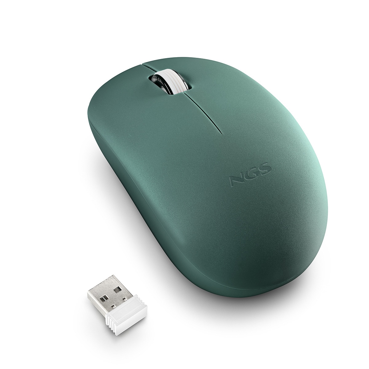 Ratón óptico inalámbrico NGS Fog Pro verde Verde-4