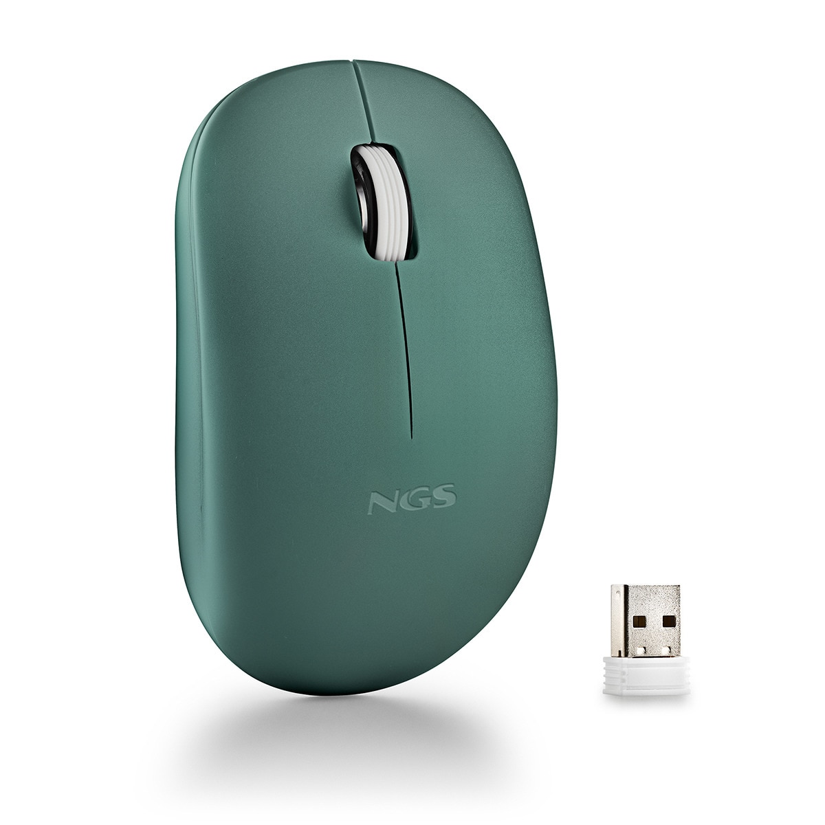 Ratón óptico inalámbrico NGS Fog Pro verde Verde-2