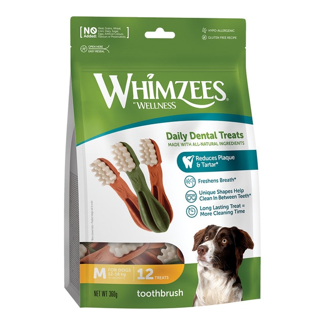 Imagen 0 de Snack para perros grandes Whimzees cepillo dental mix