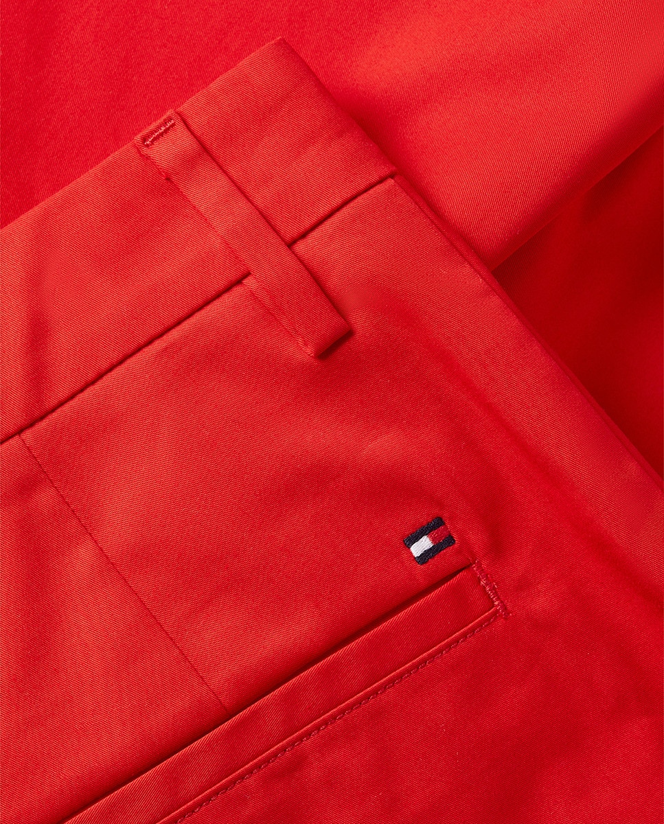 Calções Chino Vermelho-6