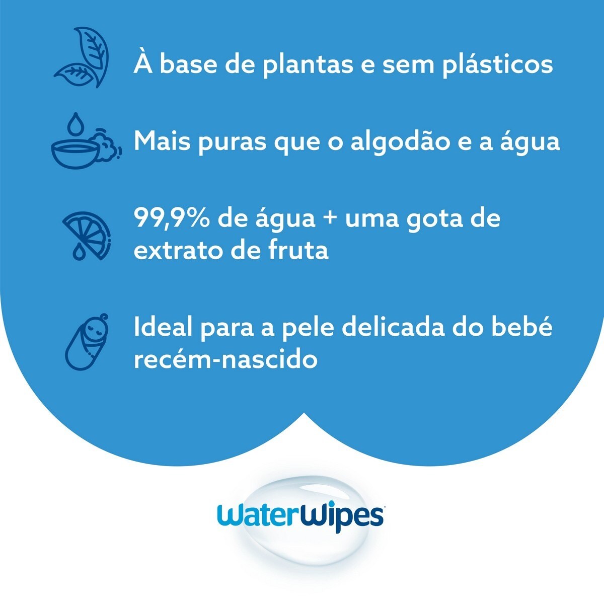 Toalhitas WaterWipes BIO - 9x60 un. 6