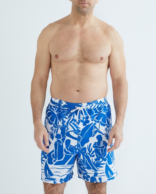 Imagen 0 de Bañador de hombre con microestampado tallas grandes
