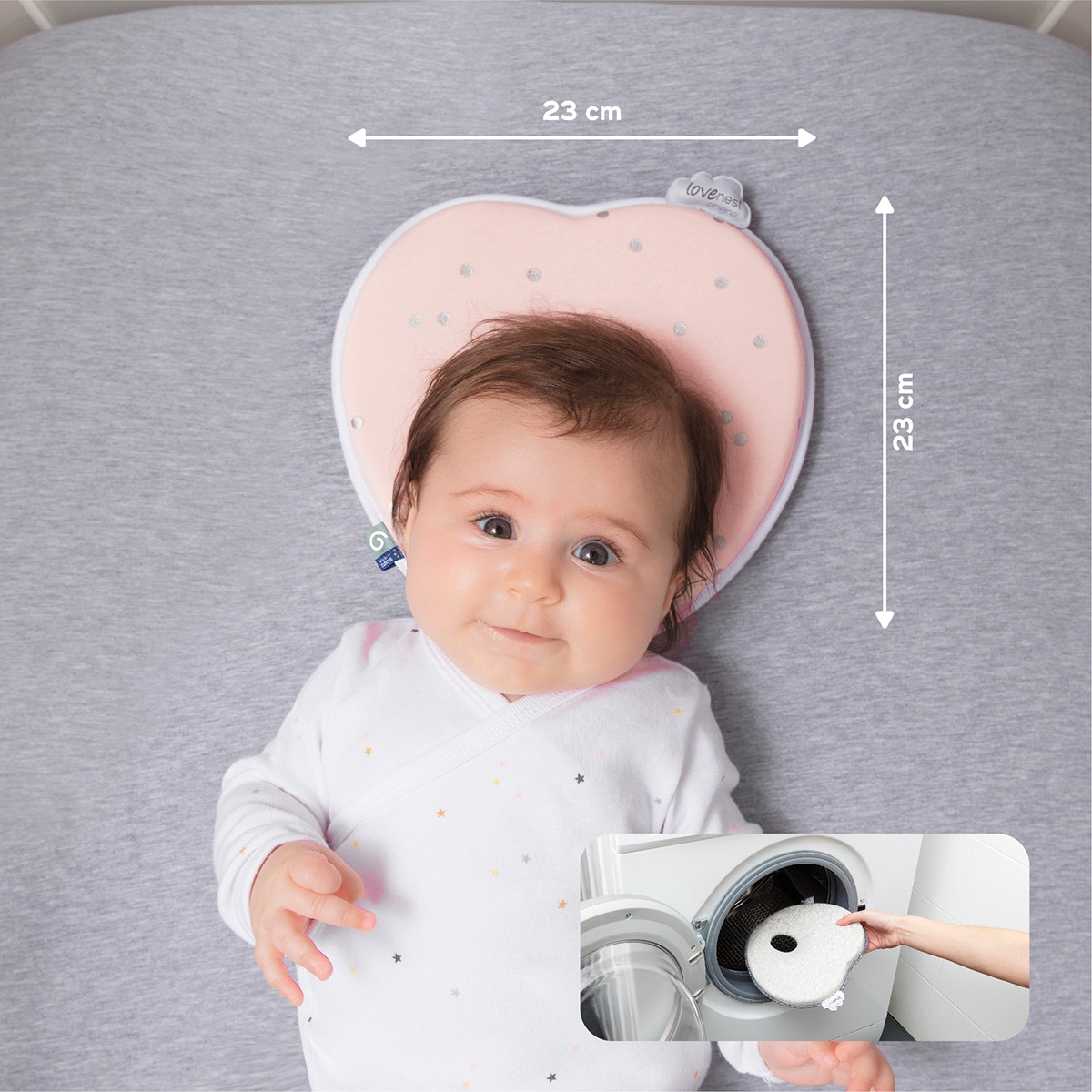 Cojín Anatómico Babymoov Lovenest Original Rosa claro-7