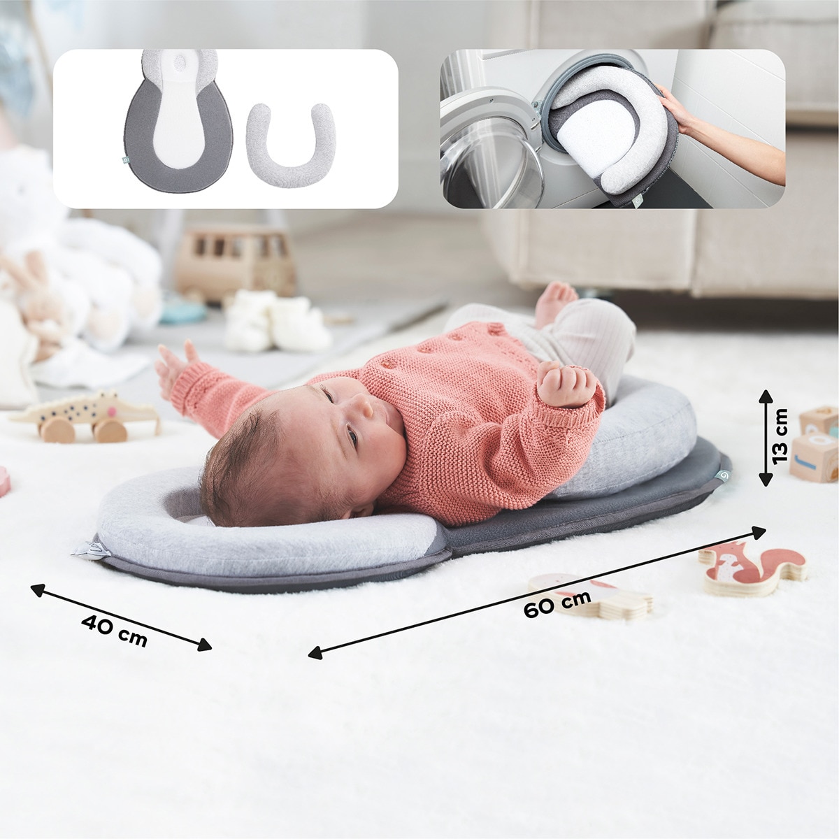 Suporte Ergonómico Cosydream Cinzento-7