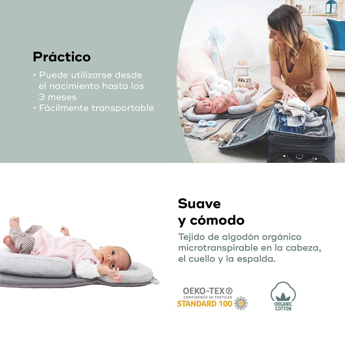 Suporte Ergonómico Cosydream Cinzento-6