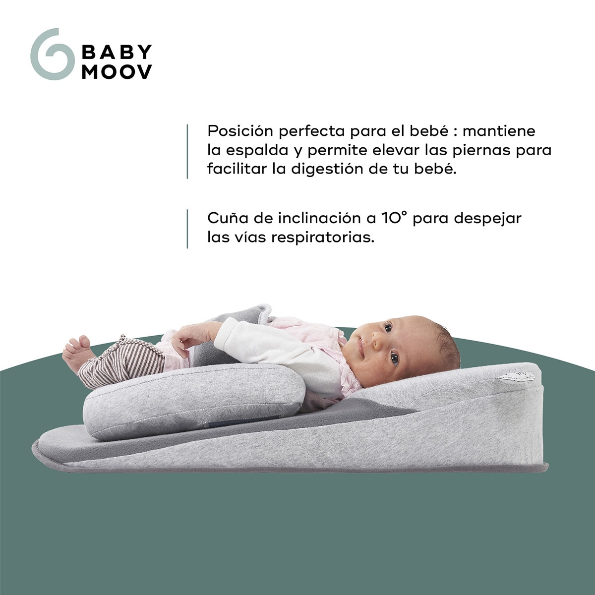 Suporte Ergonómico/Berço Inclinado Cosydream(+) Cinzento-4