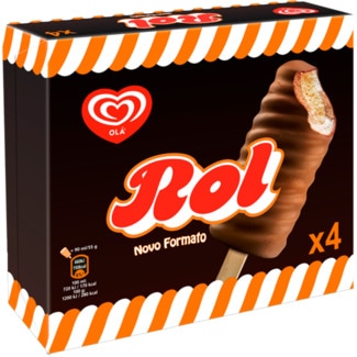 Gelado Rol Pack 4 unidades embalagem 360 ml - Olá