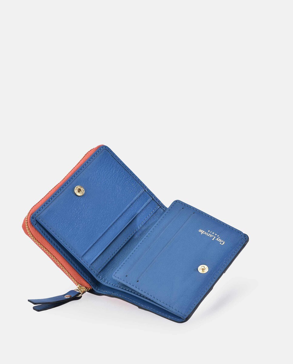 Porta-Moedas com Patch e em Pele Multicolor-5