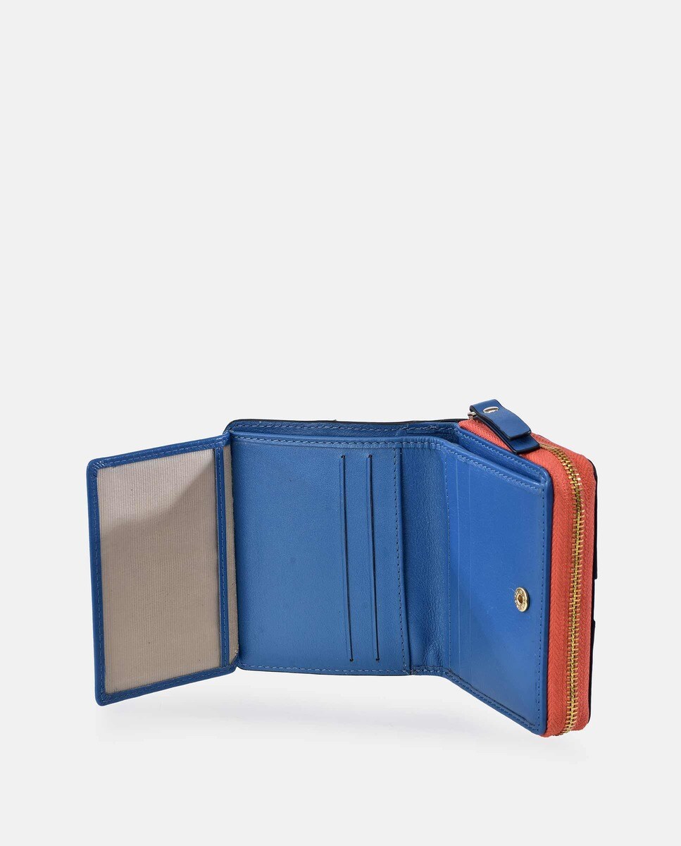 Porta-Moedas com Patch e em Pele Multicolor-4