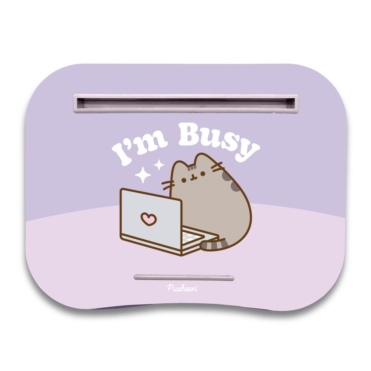 Suporte para computador portátil Pusheen Moments Erik roxo Lilás / Rosa-1