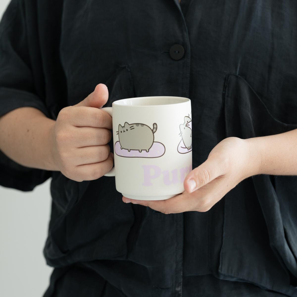 Taza Pusheen Erik blanco Blanco / Lila-7