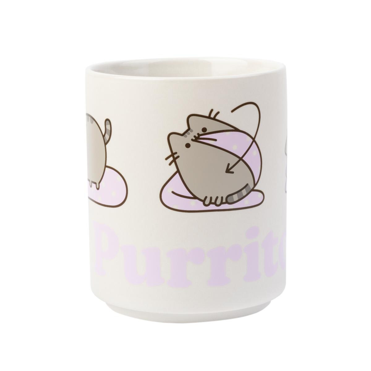 Taza Pusheen Erik blanco Blanco / Lila-4