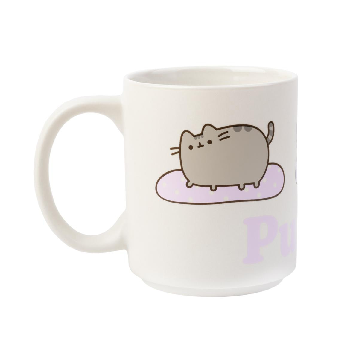 Taza Pusheen Erik blanco Blanco / Lila-3