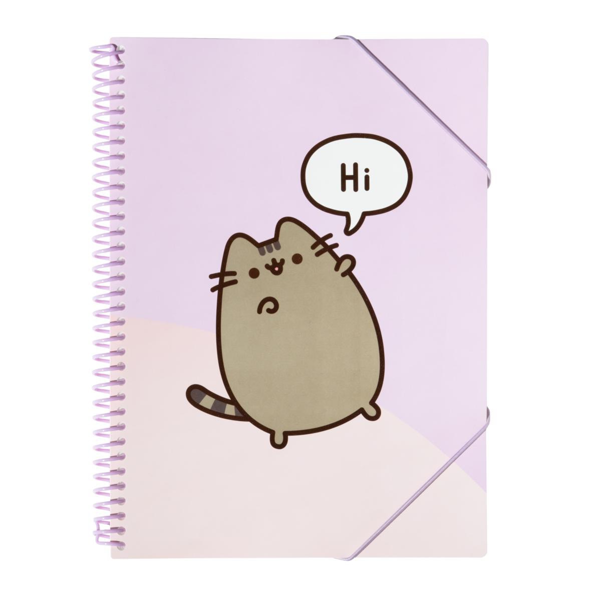 Pasta de micas A4 Pusheen Moments Erik lilás Lilás / Rosa-1