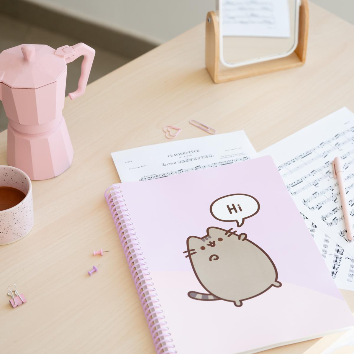 Pasta de micas A4 Pusheen Moments Erik lilás Lilás / Rosa-4