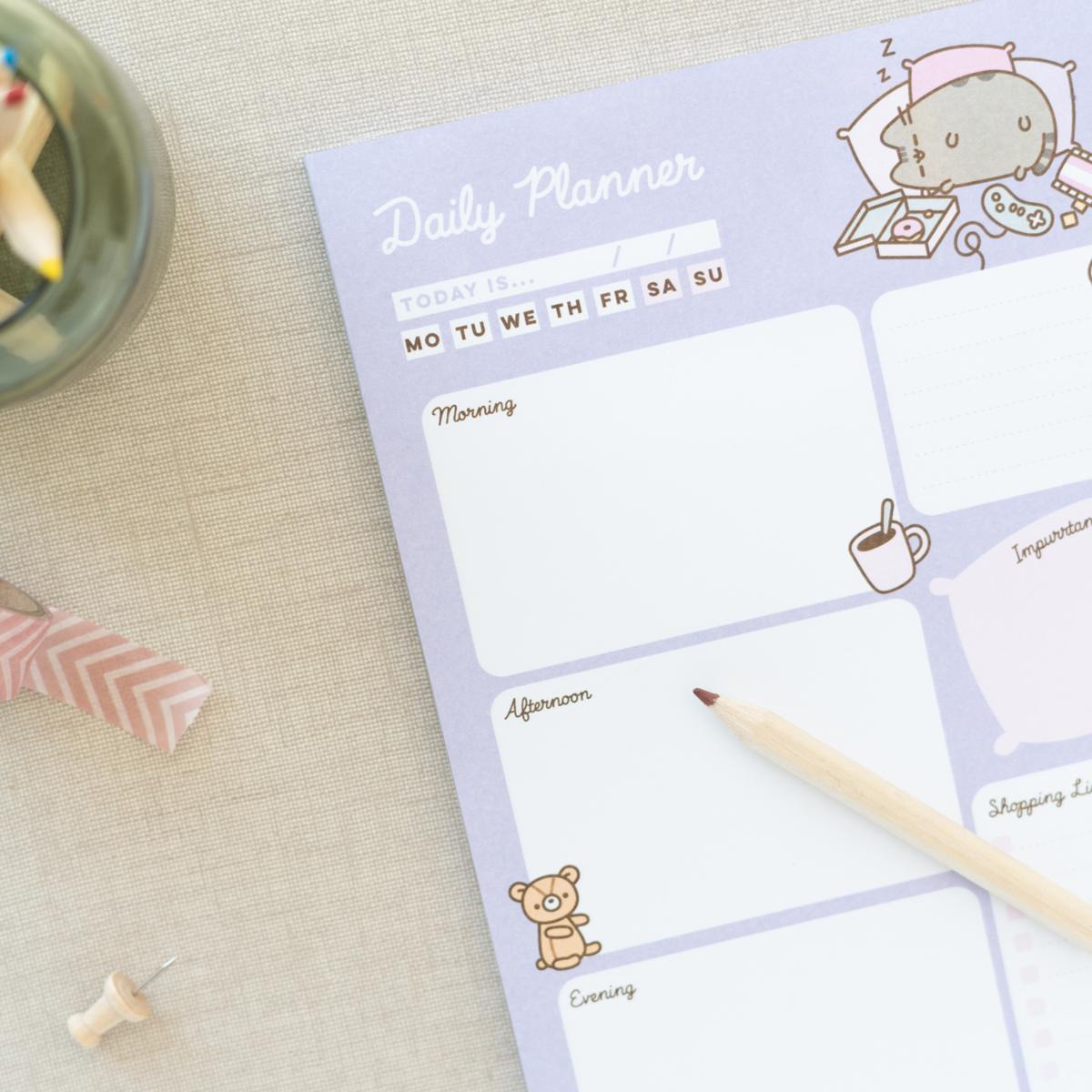 Bloc notas escritorio Pusheen Moments Erik lila Lila / Rosa-3