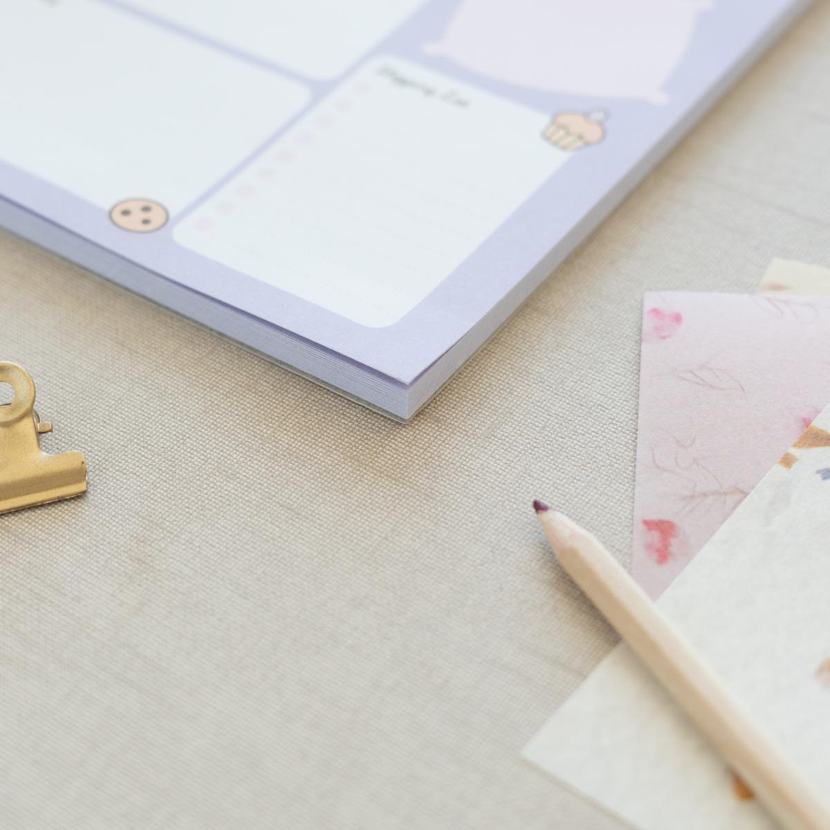 Bloc notas escritorio Pusheen Moments Erik lila Lila / Rosa-5