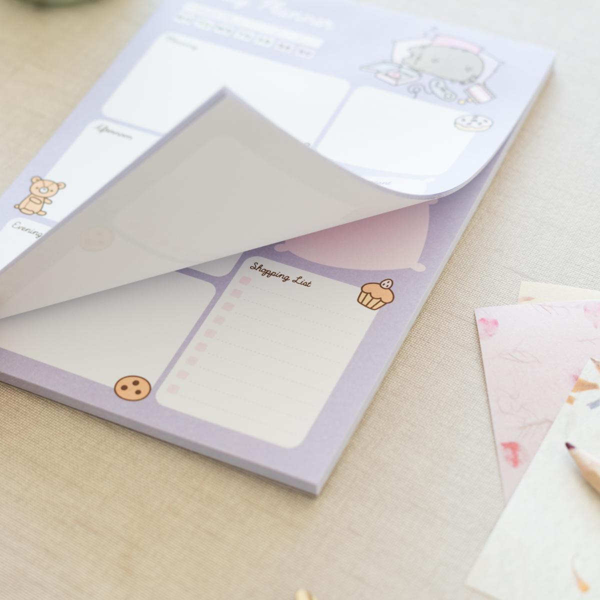 Bloc notas escritorio Pusheen Moments Erik lila Lila / Rosa-6