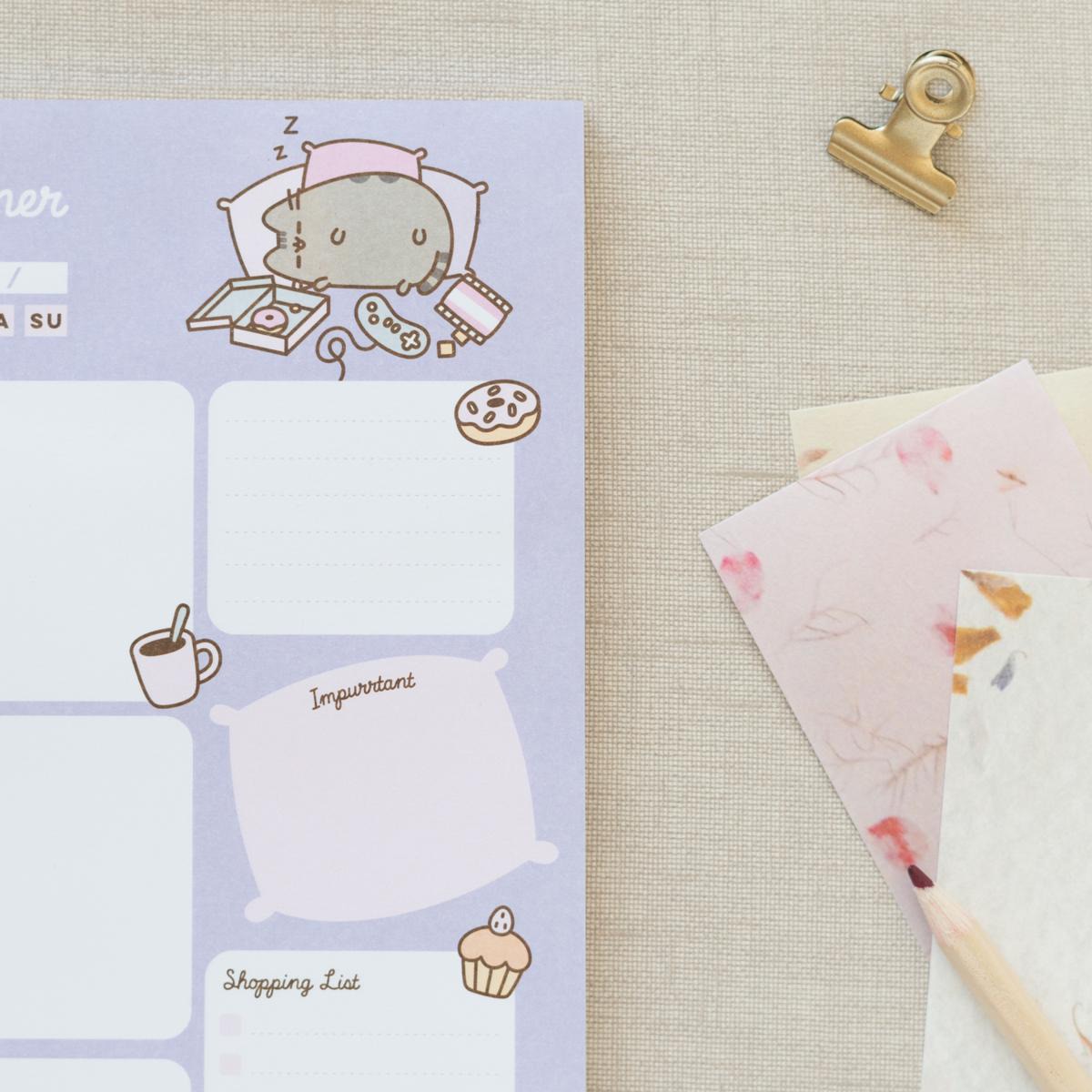 Bloc notas escritorio Pusheen Moments Erik lila Lila / Rosa-4