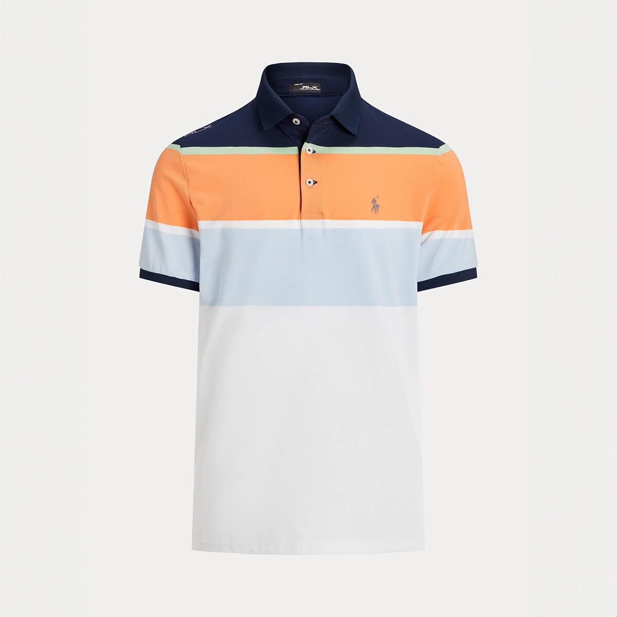 Polo Cintado de Homem em Tecido Técnico Polo Golf Multicolor-5