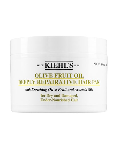 Imagen 0 de Mascarilla reparadora Tratamiento capilar para cabellos secos Olive Fruit Oil Deeply Repairative Hair Pak Kiehl's