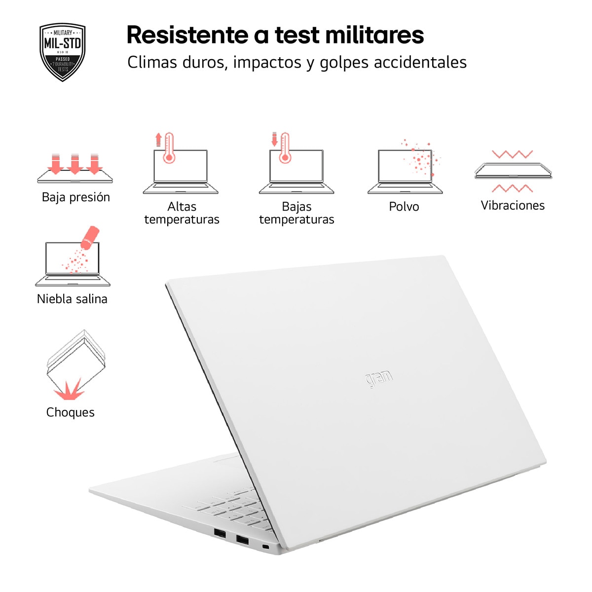 Portátil LG gram 15Z90S, Intel Core Ultra 7-155H, 16GB, 512GB SSD, 15,6", W11 Blanco-7