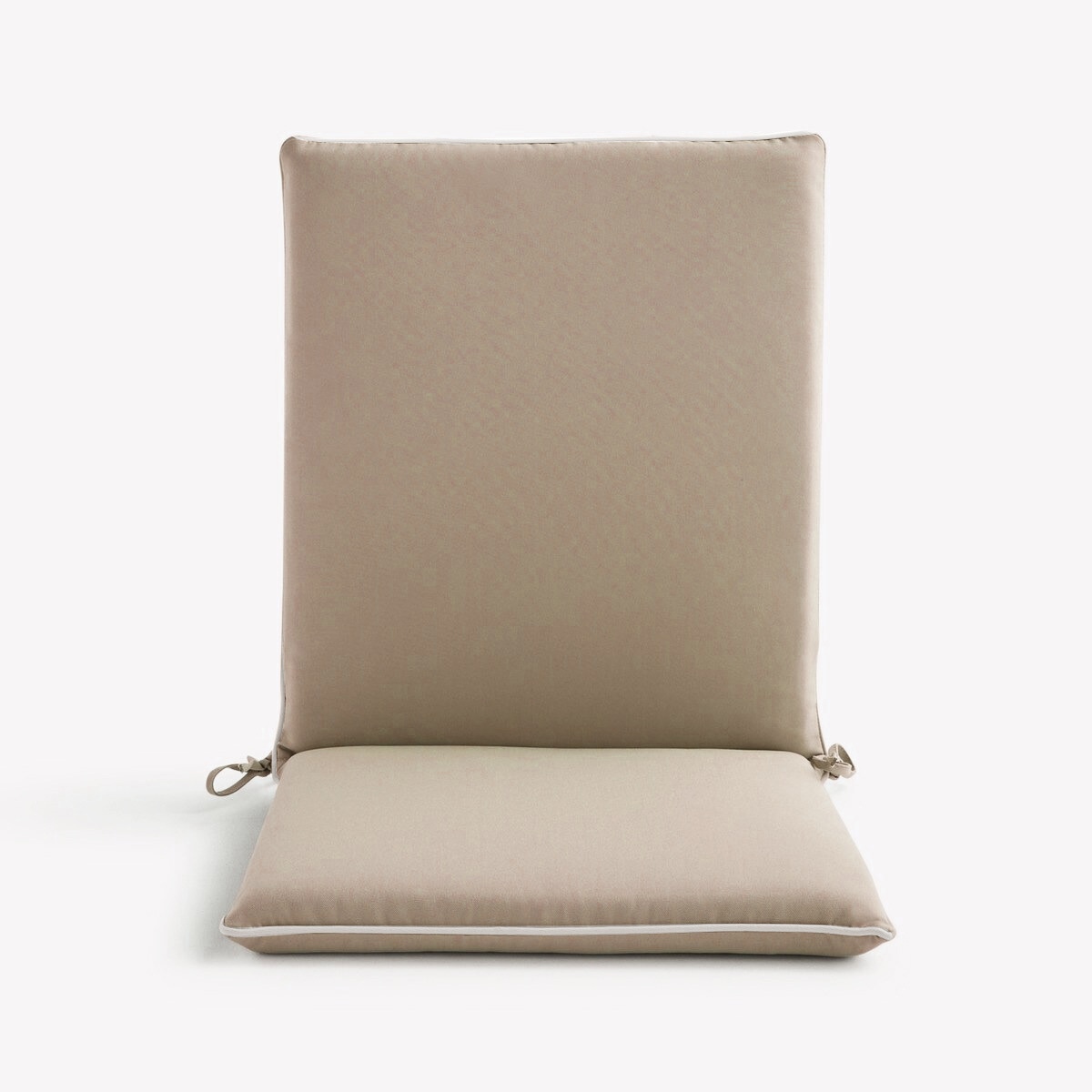 Cojín liso para asiento con respaldo bajo 230 gr Basics El Corte Inglés Tostado-2