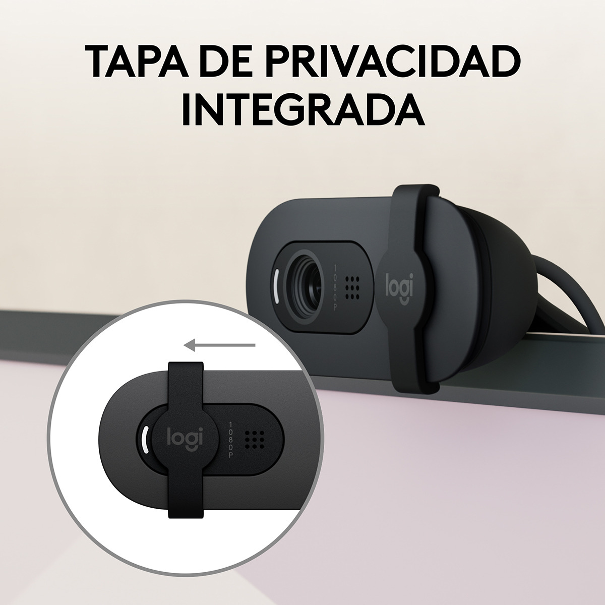 Webcam Logitech Brio 100 Full HD Blanco / Gris-2
