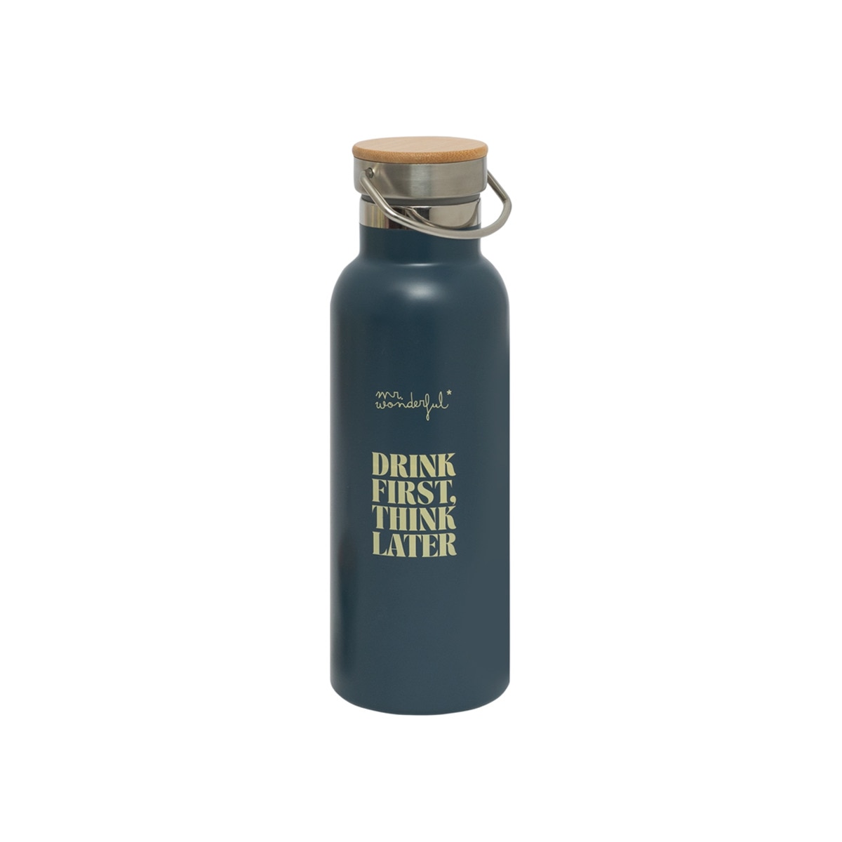 Botella térmica Mr Wonderful: Drink first, think later 1